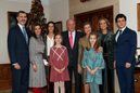 Leonor y Sofía con vestidos de Nano en la fotografía oficial por el cumpleaños del rey Juan Carlos