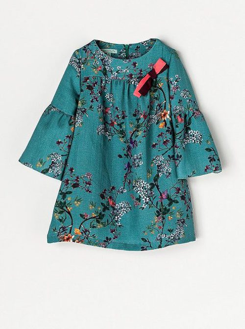 Vestido verde de Nanos que la princesa Leonor llevó al 80 cumpleaños del rey Juan Carlos
