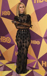 Paris Hilton con un vestido de Yas Couture en la fiesta de HBO tras los Globos de Oro 2018