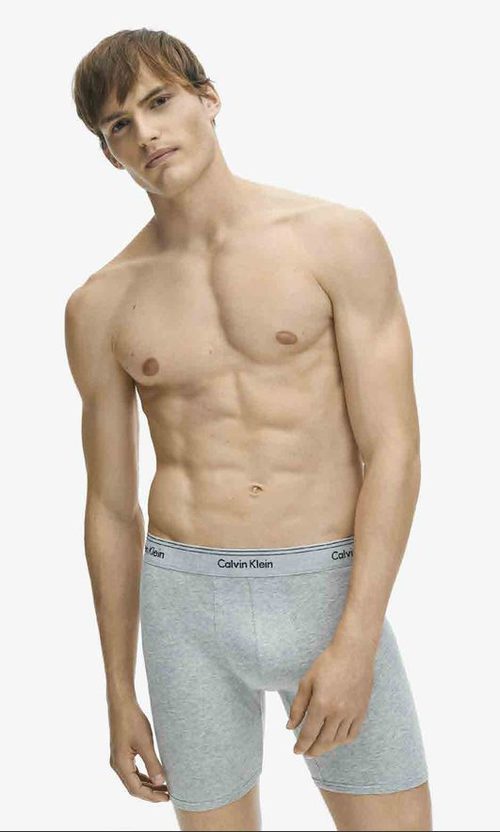 Calzoncillos más largos grises de la colección spring 2018 de Calvin Klein
