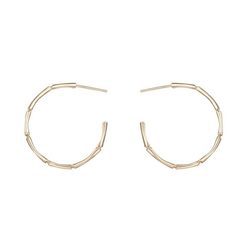 Aros dorados con cadenas de huesos  de Blackbeard Collection San Valentín 2018