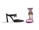 Zapatos 'Eventually' y 'Squarenudist' de la colección personalizable de Stuart Weitzman