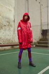 Chaqueta impermeable roja de la colección Damir Doma/Lotto otoño/invierno 2018