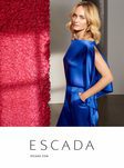 Amber Valleta con vestido azul de la colección de primavera/verano 2018 de Escada