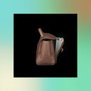 Bolso marrón con lateral abierto de la colección Pre-Spring 2018 de Salvatore Ferragamo