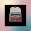 Frontal abierto de bolso rosa de la colección Pre-Spring 2018 de Salvatore Ferragamo