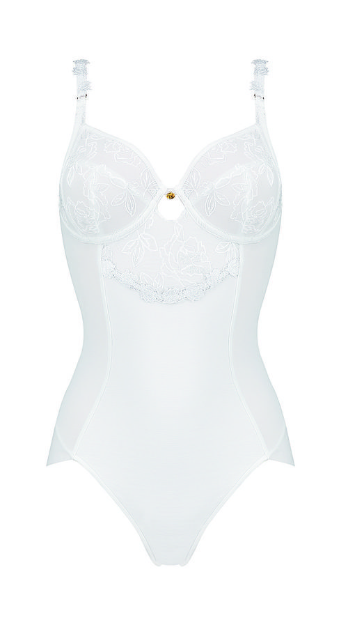 Body Wild Rose Florale de color blanco de la colección especial para novias de Triumph