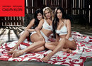 Sujetadores y bragas blancas de la colección Calvin Klein primavera/verano protagonizada por las hermanas Kardashian