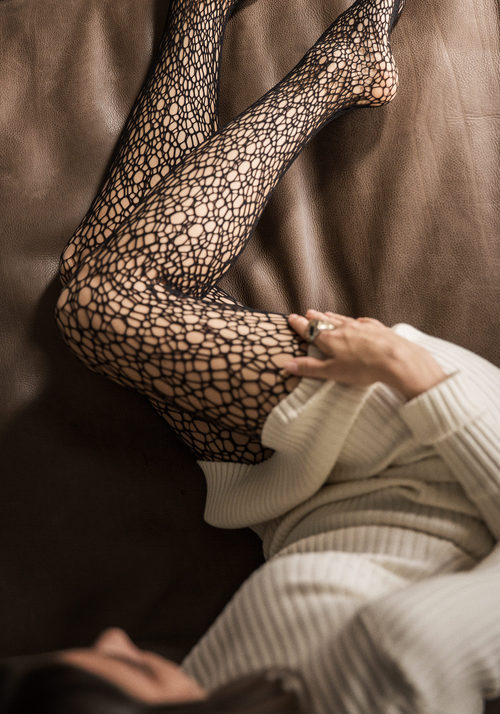 Pantys negros de la colección primavera/verano 2018 de Wolford