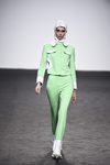 Mono verde menta de María Escote de la campaña otoño/invierno 2018/2019 en la Madrid Fashion Week