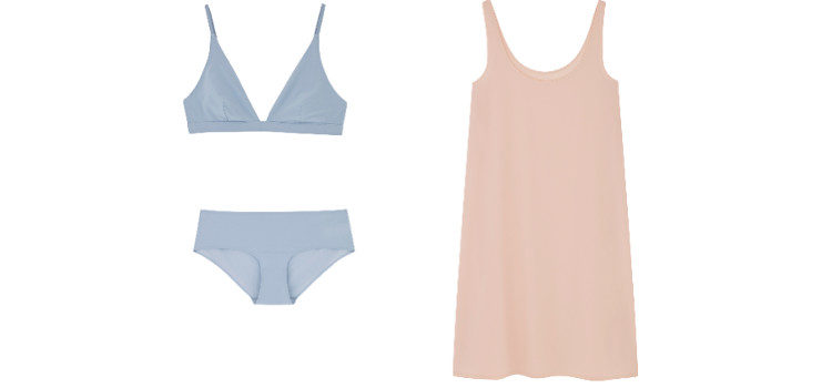 Conjunto de ropa interior y camisón de COS de la temporada primavera/verano 2018