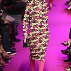 Vestido de flores de Jorge Vázquez de la colección otoño/invierno 2018/2019 en la Madrid Fashion Week