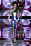 Mono plateado multicolor de Andrés Sardá de la colección otoño/invierno 2018/2019 en la Madrid Fashion Week