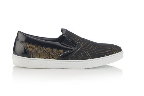 Zapato GROVE negro y dorado de la colección otoño/invierno 2017/2018 de hombre de Jimmy Choo