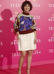 Aída Folch con una blusa de estampados