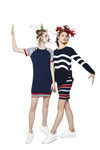 Vestido y falda combinada con jersey de la línea Sailor de la colección 'Unexpected' de Desigual temporada primavera/verano 2018
