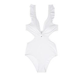 Selección de bañador, y pantalón y traje de lunares de la colección Beachwear SS18 de Oysho