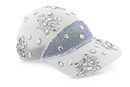 Gorra blanca con brillantes incrustados de la colección Athleisure primavera/verano 2018 de Swarovski