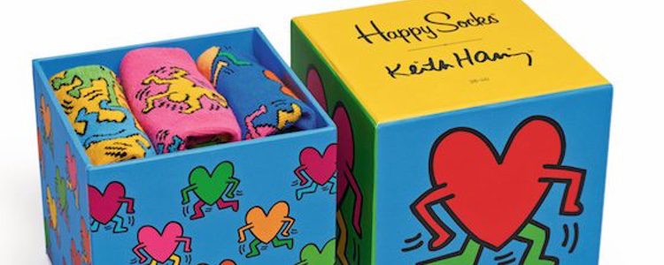 Cajas de regalo Happy Socks por Keith Haring