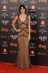 Macarena García con un vestido del diseñador Dsquared en Los Goya 2018