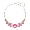 Gargantilla dorada Lilia con cristales púrpuras y rosas de la colección Swarovski primavera/verano 2018