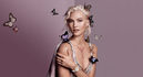 Collar Y con mariposas rosas de la colección Swarovski primavera/verano 2018
