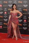 Dulceida con un vestido de ZeGarcia en los premios Goya 2018