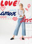 Jeans anchos con corazones all-over de la colección TommyXLove para San Valentín de Tommy Hilfiger