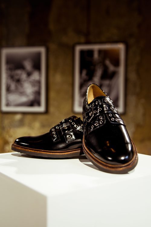 Mocasín negro con cordones de Clergerie hombre para la temporada FW18