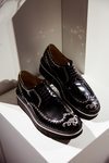 Mocasines negros con tachuelas metálicas de Clergerie hombre para la temporada FW18