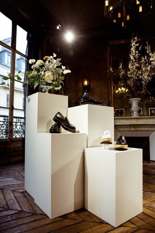 Selección de zapatos de cuero y rafia de Clergerie hombre para la temporada FW18