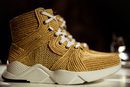 Zapatillas marrones de rafia tranzada de Clergerie hombre para la temporada FW18