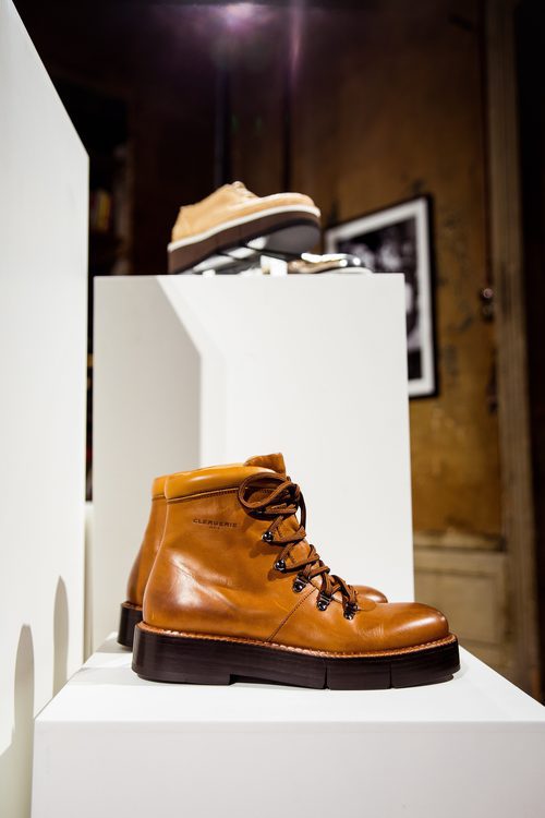 Botas biker marrones de Clergerie hombre para la temporada FW18