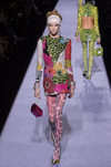 Mini vestido con estampados y lentejuelas de la colección de Tom Ford otoño 2018 en Nueva York Fashion Week