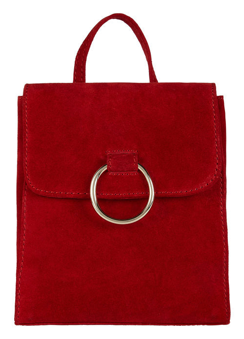 Bolso rojo con detalle plateado en el centro de Asos para San Valentín 2018