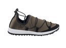 Zapatilla marrón con cuerdas elasticas de la Nueva Colección de Jimmy Choo 2018