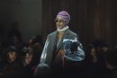 Blazer sin mangas de cuadros de la colección Calvin Klein otoño 2018 en la Nueva York Fashion Week