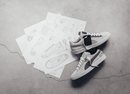 Bocetos junto a las Puma de color gris en el nuevo lanzamiento de Puma 2018