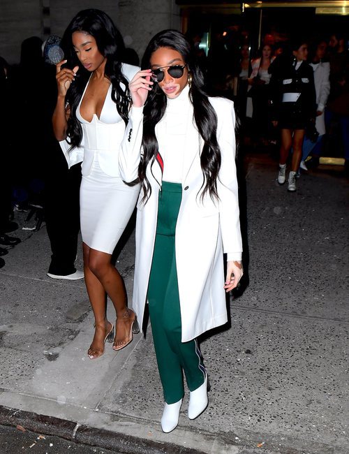 La modelo Winnie Harlow en el desfile de Calvin Klein en New York 2018