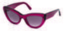 Gafas moradascon aire retro de Balenciaga de la nueva colección Primavera/Verano 2018