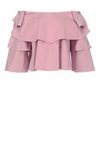 Blusa palabra de honor a rayas blancas y rojas de Pinko Primavera/Verano 2018