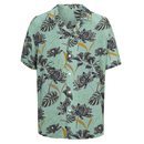 Camisa verde con estampado flora de la Nueva Colección de Pull and Bear Primavera/Verano 2018