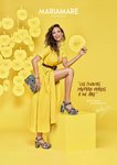 Eva González posa con unas sandalias con estampado floral para la colección de Mariamare primavera/verano 2018
