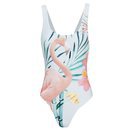 Bañador blanco con estampado de flamenco de la Nueva Colección de Pull and Bear temporada Primavera/Verano 2018