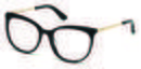 Gafas en forma de ojo de gato negras de la colección de Guess SS18