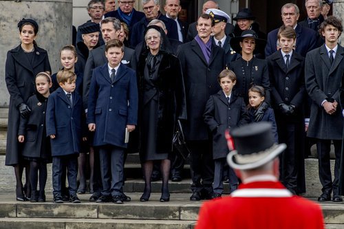 Nicolás de Dinamarca en el funeral de su abuelo Enrique de Dinamarca 2018