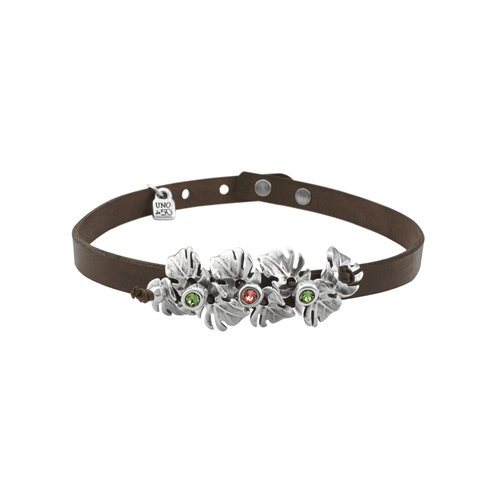 Chocker de cuero con hojas de Unode50 de la colección 'Jungle' para esta primavera/verano 2018