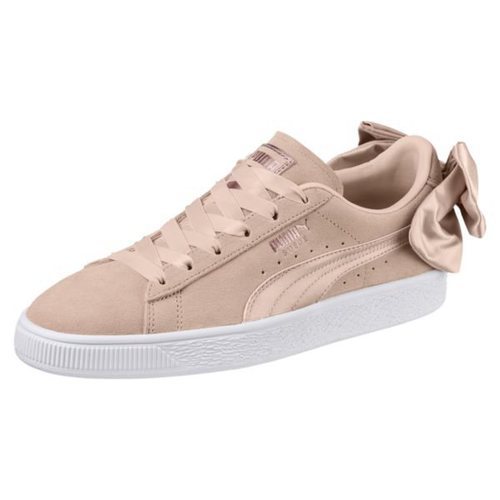 Zapatilla Puma modelo Suede Bow Valentine en tono crema 2018