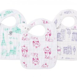 Pack de tres baberos de Aden+Anais de Disney de la película Los Aristogatos 2018