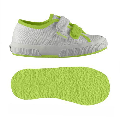 Zapatillas blancas de tela de Superga Kids para la temporada primavera/verano 2018